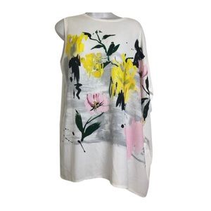 Zara one shoulder floral top